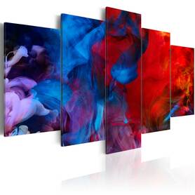 Obraz - Taniec kolorowych płomieni 100x50 cm