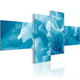 Obraz - Błękitny kwiat azalii 200x90 cm