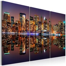 Obraz - Nowy Jork w tafli wody 120x80 cm