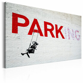 Obraz - Parking Girl Swing by Banksy 60x40 cm