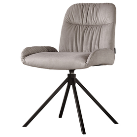 Krzesło obrotowe Simdes jasnobrązowe w tkaninie hydrofobowej 