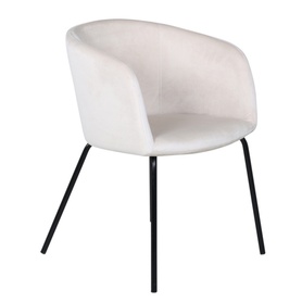 Krzesło tapicerowane Ressator jasnobeżowy velvet
