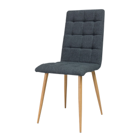 Krzesło tapicerowane Molveno grafitowe
