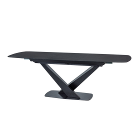 Stół rozkładany Vikin 160-220x90 cm czarny