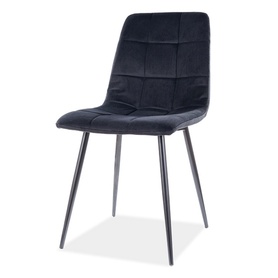 Krzesło tapicerowane Kaveh czarny velvet
