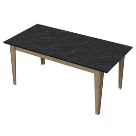Stół do jadalni Lomett 180x76,8 cm orzech - marmur