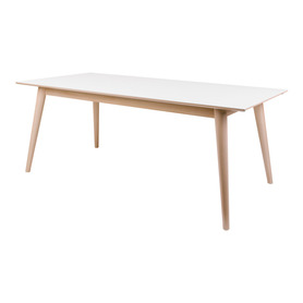 Stół rozkładany Bimnal 195-285x90 cm biały