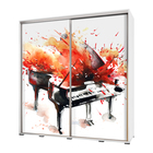 Szafa Wenecja 205 cm Akwarelowy fortepian w ogniu