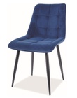 Krzesło tapicerowane Briare granatowa tkanina hydrofobowa